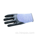 Guantes anti -cortes heppex hppe guantes de nitrilo arenoso